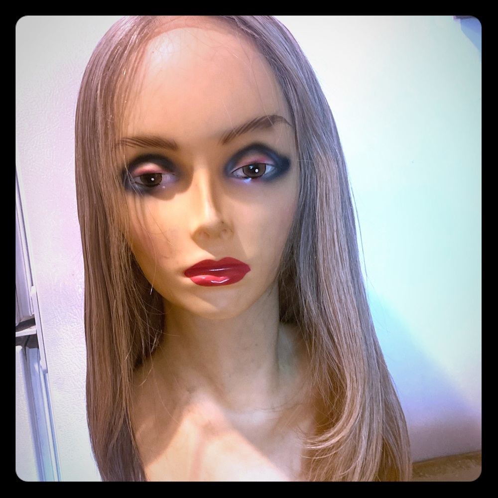 100% human hair ASH BLONDE FULL LACE WIG